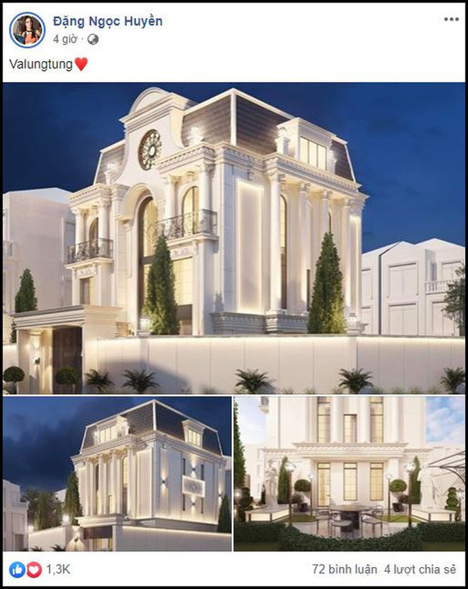 Mới đây, trong dịp lễ tình nhân 14/2, Huyền Baby nhẹ nhàng chia sẻ ngôi biệt thự trị giá 3,5 triệu đô nằm ở quận 7 được chồng tặng khiến ai nấy đều phải trầm trồ. Trước đó, hot girl cũng từng được tặng một lâu đài có gía 5 triệu đô nằm ở ngay quận 1, TP HCM.