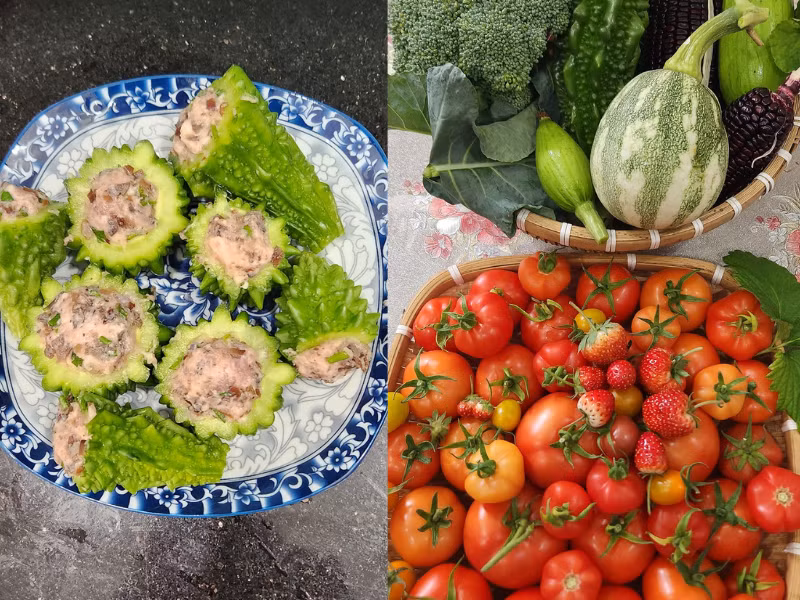 Những loại rau tự tay chăm bón, không phun thuốc nên cực kỳ đảm bảo.