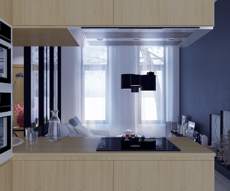 Tủ bếp làm bằng gỗ công nghiệp giúp tối ưu hóa ngân sách.