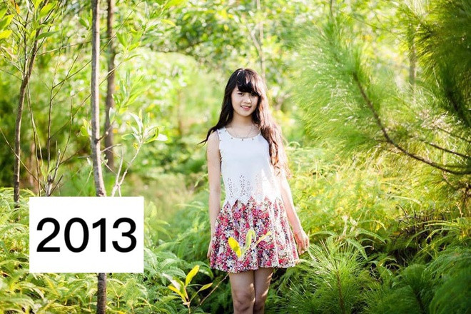 Phong cách ăn mặc của Thùy Dương thay đổi thấy rõ qua từng năm.