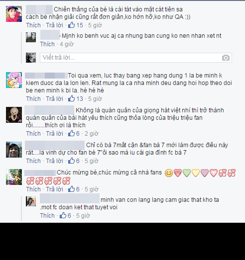 Với giọng hát ngọt ngào và tình cảm, Phương Mỹ Chi đã chiếm được rất nhiều sự ưu ái của khán giả và cô nhận được rất nhiều lời khen đến từ những yêu thích cô.