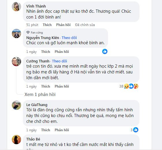 Ở phần bình luận, rất nhiều người đã bày tỏ sự đồng cảm với cô bé.