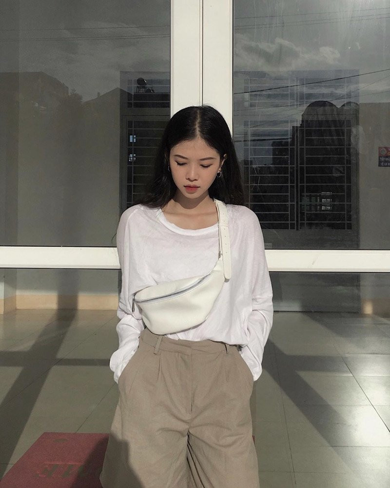 Trong đời thường, Trà Giang thể hiện gu thời trang với cách phối đồ đa dạng, từ phong cách năng động tới nữ tính dịu dàng.