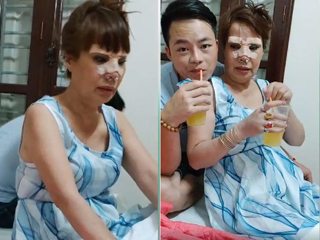 Không những vậy, mới đây nhất cô dâu 62 Thu Sao đã có một cuộc trùng tu nhan sắc cực lớn khiến dân mạng khó mà không dành lời khen ngợi cho sự chịu khó để trở nên xứng đôi vừa lứa với chồng trẻ của mình.