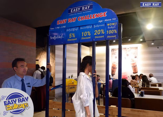 Với các mức không nhận được giảm giá, khe có khá rộng, nhiều người có thể dễ dàng chui qua thế nhưng có thể thấy từ 20% đến 100%, độ rộng của khe khá hẹp, phải ai sở hữu thân hình siêu mảnh mới có thể nhận mức ưu đãi này. Tưởng thì đơn giản thế thôi chứ trò chơi chui lọt khe này không hề dễ dàng đâu.