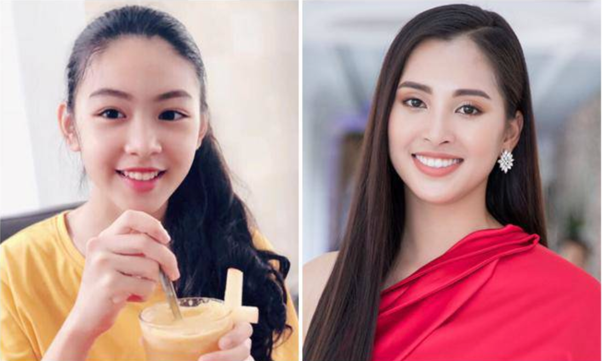 Có người ghép ảnh Lọ Lem và Hoa hậu Việt Nam Tiểu Vy và cho rằng, trong tương lai cô bé dễ thành công như đàn chị vì nhan sắc không thua kém.