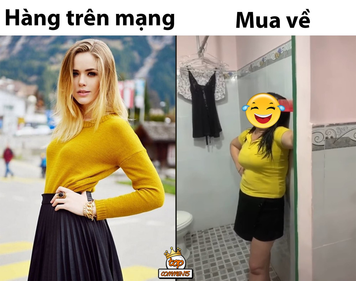 Sự khác biệt giữa hình trên mạng và thực tế.