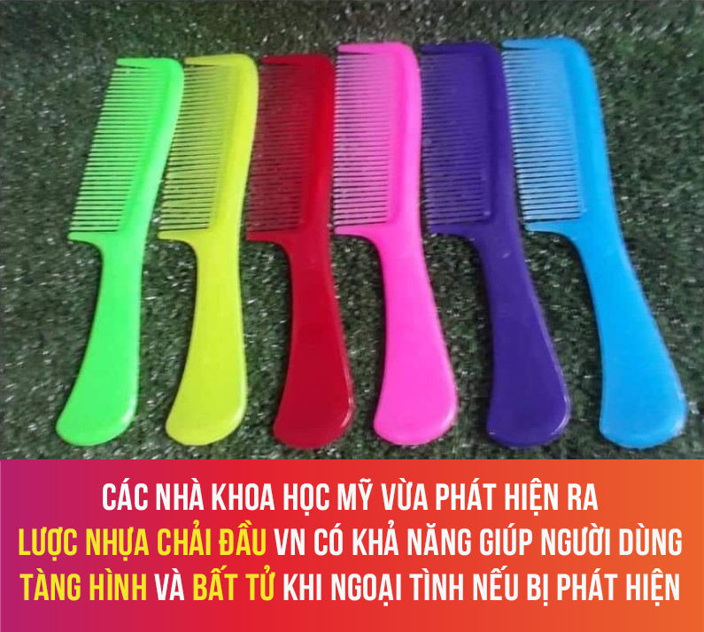 Nếu ngoại tình bị phát hiện thì chỉ cần cầm lược, đây không phải vật dụng thông thường mà chính là vũ khí tự vệ, giúp bạn tàng hình và bất tử trong mọi trường hợp.