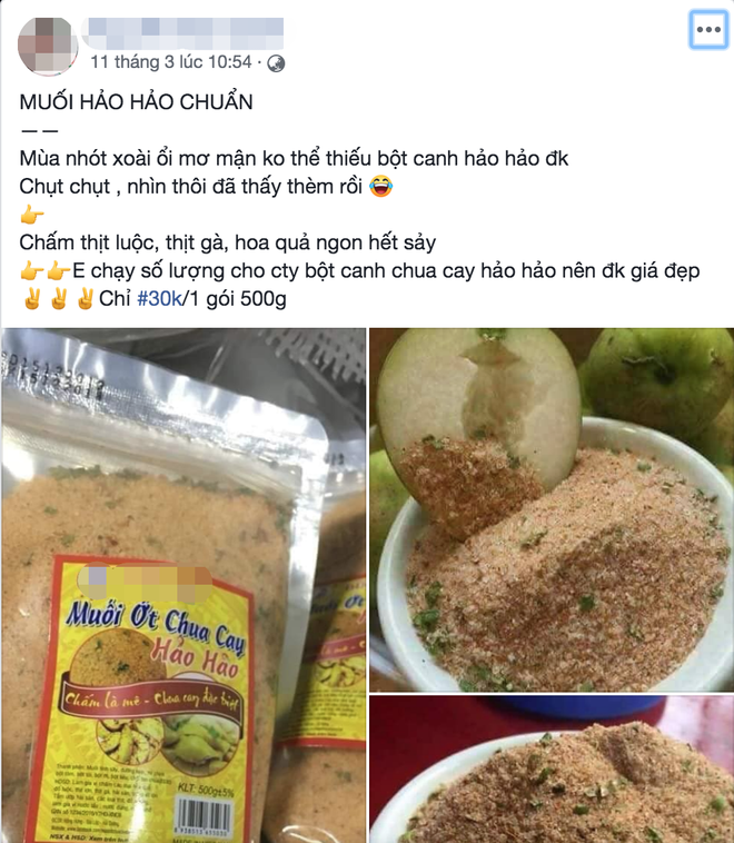 Chính vì độ "khan hiếm", một gói mình tôm chỉ có một chút muối nhỏ xíu nên rất nhiều người nhập các túi muối Hảo Hảo to về bán với giá cực hợp lý. Thế nhưng đến giờ, dân mạng mới "ngã ngửa" vì đây toàn là hàng fake.