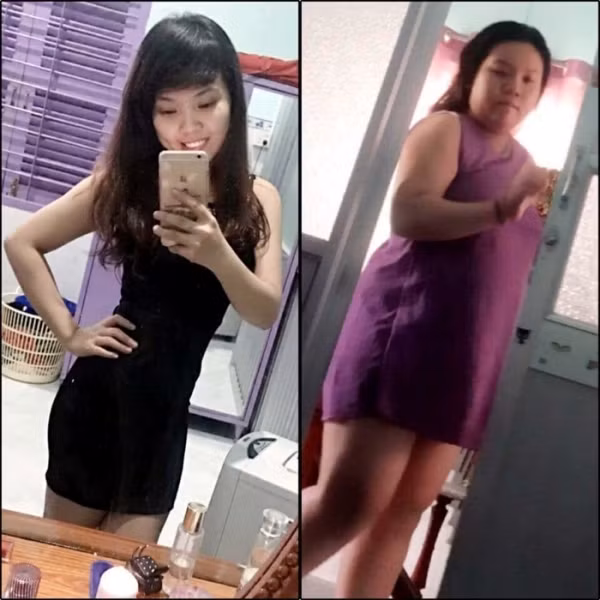 Thân hình thon gọn, ba vòng nuột nà ngày nào đã thay bằng thân hình chữ nhật với cặp đùi to khi mang bầu.