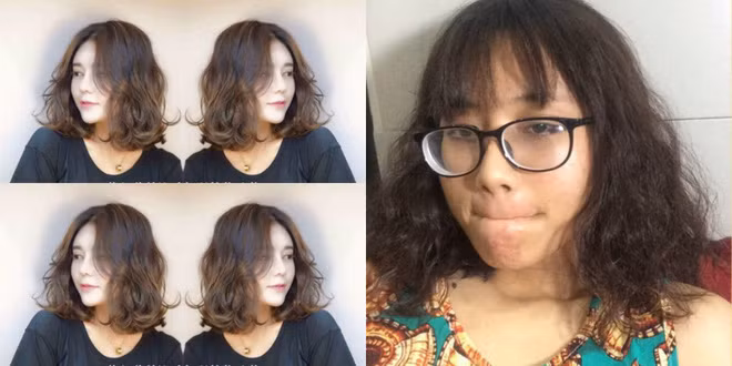 Một mái tóc xấu khiến nạn nhân có cái tết không thể "toang" hơn.