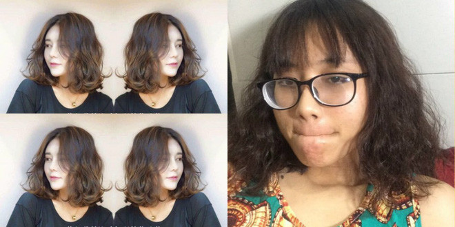 Một mái tóc xấu khiến nạn nhân có cái tết không thể "toang" hơn.