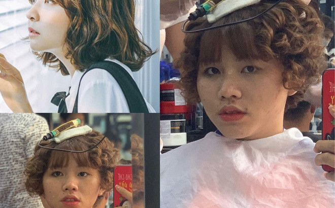 Những hình ảnh về mái tóc hỏng với khuôn mặt như mất sổ gạo của nhân vật chính khiến ai nấy đều phải bật cười. Chính bởi thế mà nhiều người khuyên rằng nên đi làm tóc trước tết từ 1, 2 tháng để sai còn sửa, hỏng còn chữa.