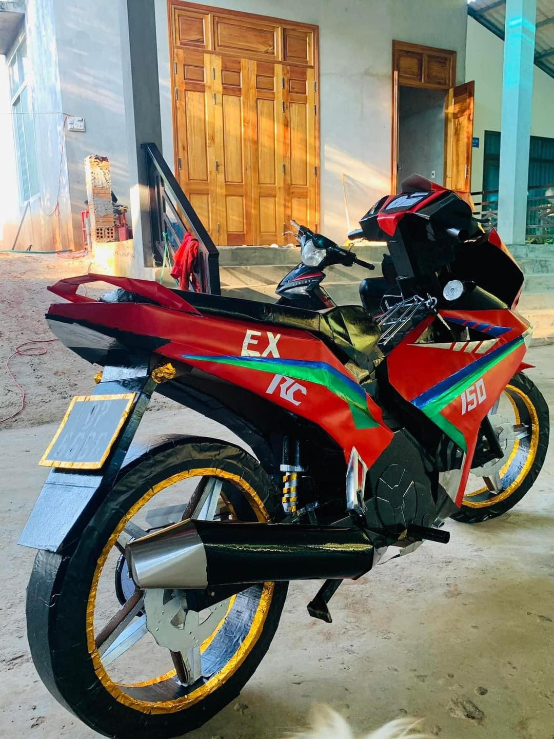 Chiếc xe Exciter phân khối 150cc.