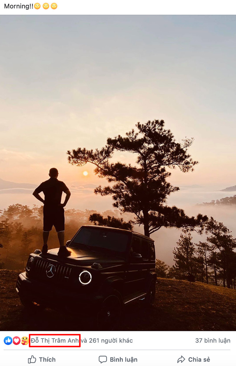 Dạo qua trang cá nhân của đại gia Đà Lạt một vòng có thể thấy Trâm Anh thường xuyên nhấn "like" ảnh, trạng thái của anh.