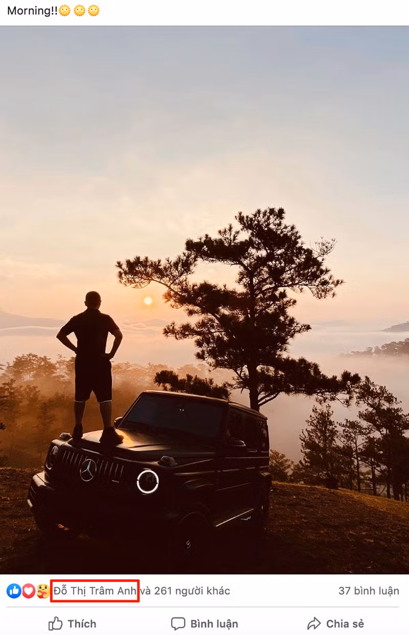 Dạo qua trang cá nhân của đại gia Đà Lạt một vòng có thể thấy Trâm Anh thường xuyên nhấn "like" ảnh, trạng thái của anh.