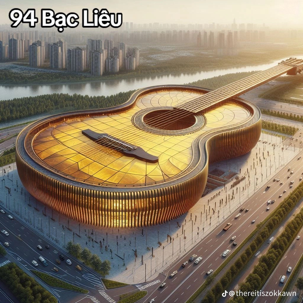 Sân vận động hình chiếc đàn ghi-ta cực độc đáo.