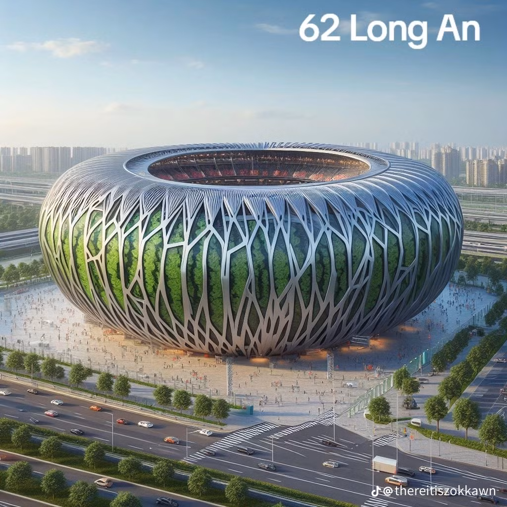 Sân vận động lấy cảm hứng từ Long An.