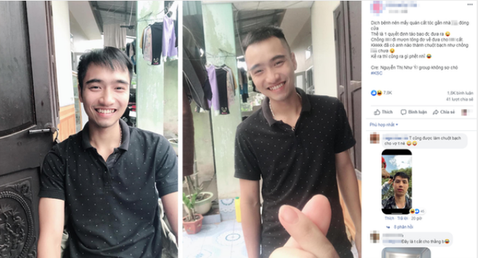 Thế nhưng không phải ai cũng đủ khéo léo để cắt được mái tóc đẹp. Nhìn thành quả mà dân mạng khoe chỉ muốn cười đến hết mùa dịch.