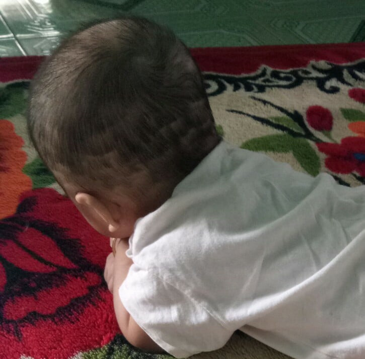 Kiểu tóc trông không khác gì ruộng bậc thang ở vùng cao.