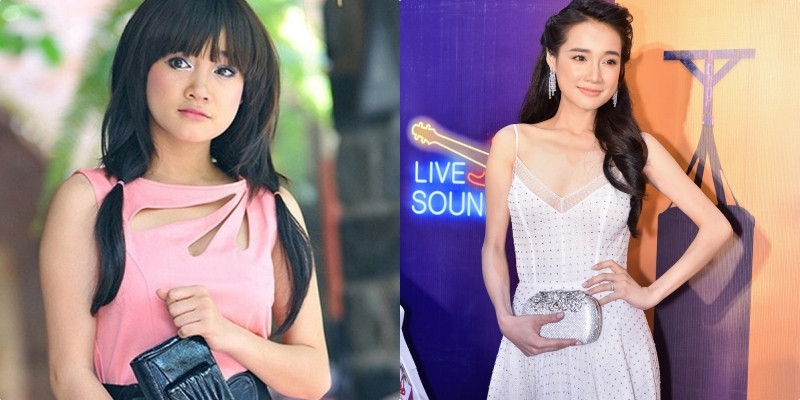 Một trong những màn “vịt hóa thiên nga” xuất sắc nhất trong showbiz chính là Nhã Phương. Trường Giang tiết lộ vợ tập luyện và leo cân kiểm tra mỗi ngày. (Ảnh: Tổng hợp).