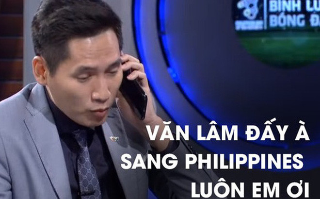 Ngay trên sóng truyền hình, BLV Quốc Khánh cũng không ngần ngại "troll" Bùi Tiến Dũng khi giả vờ nhấc điện thoại cho Văn Lâm và yêu cầu thủ môn số 1 của tuyển Việt Nam sang ngay Philippines để thế chỗ.