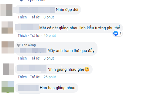 Người hâm mộ tỏ ra thích thú bởi khuôn mặt giống nhau của Kiều - Linh. Nhiều người hy vọng trong tương lai, làng bóng Việt sẽ có một cặp trai tài, gái sắc.