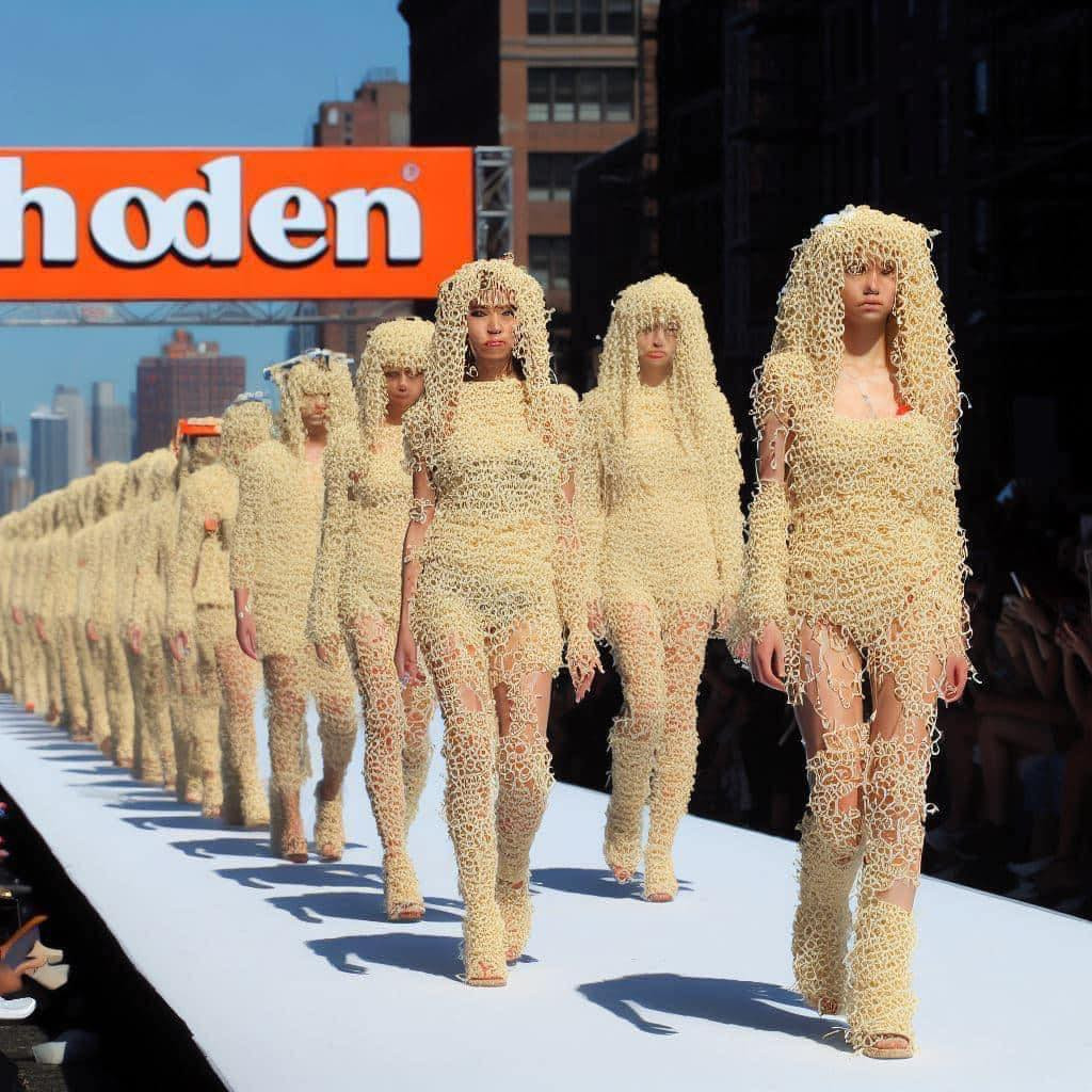 Người tạo ra những bức ảnh này là anh Craig Rossi, anh đã dùng Bing AI để tạo ra một sàn diễn thời trang đặc biệt.