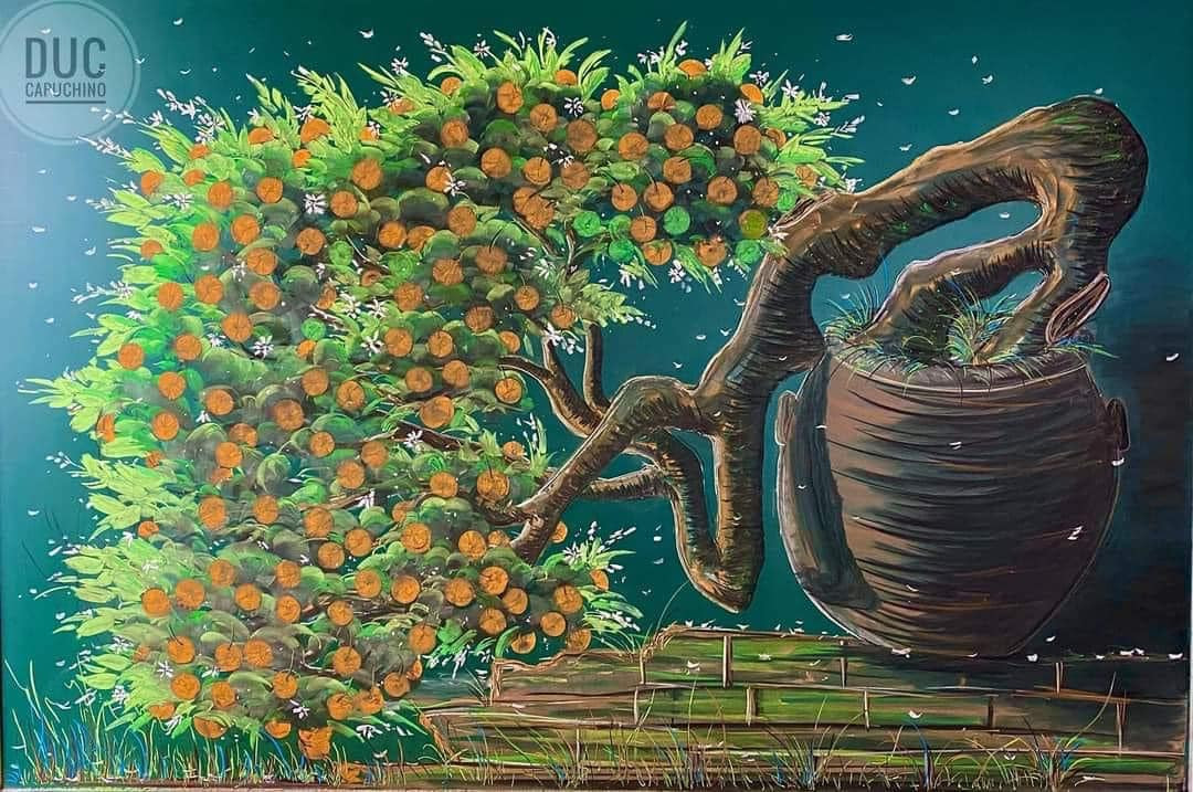 Không cần những nguyên liệu cao cấp, chỉ với hộp phấn màu và bảng đen là đã có thể có một tác phẩm nghệ thuật.