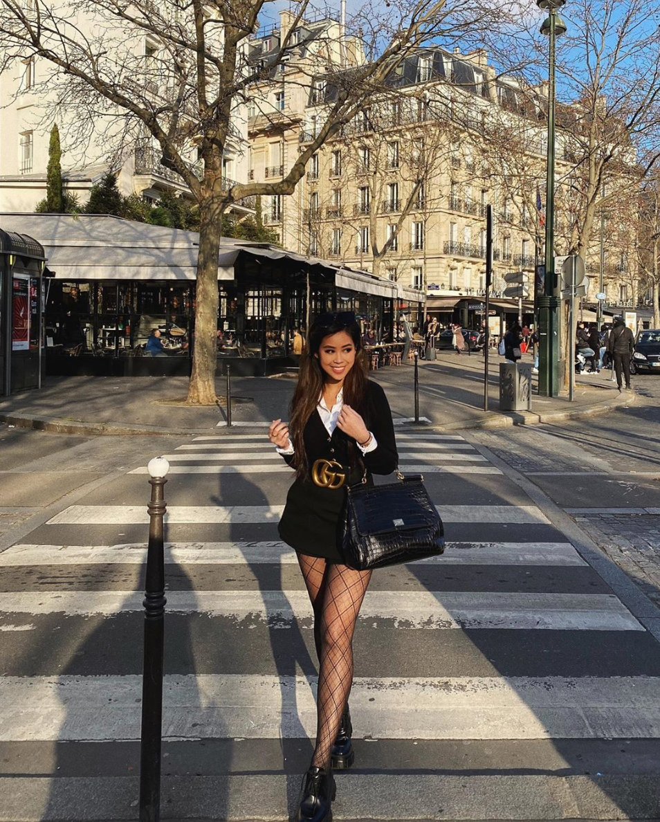 Cách đây không lâu, Tiên Nguyễn tham gia tuần lễ thời trang tại Anh và Italia.