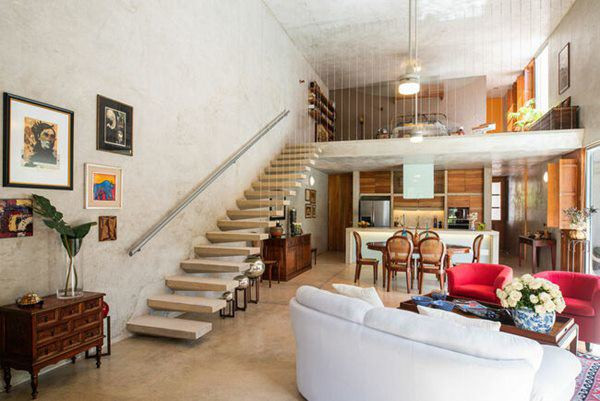 Mỗi không gian của ngôi nhà như một bức tranh khác nhau, đi qua các nền văn hóa đa dạng của địa phương.