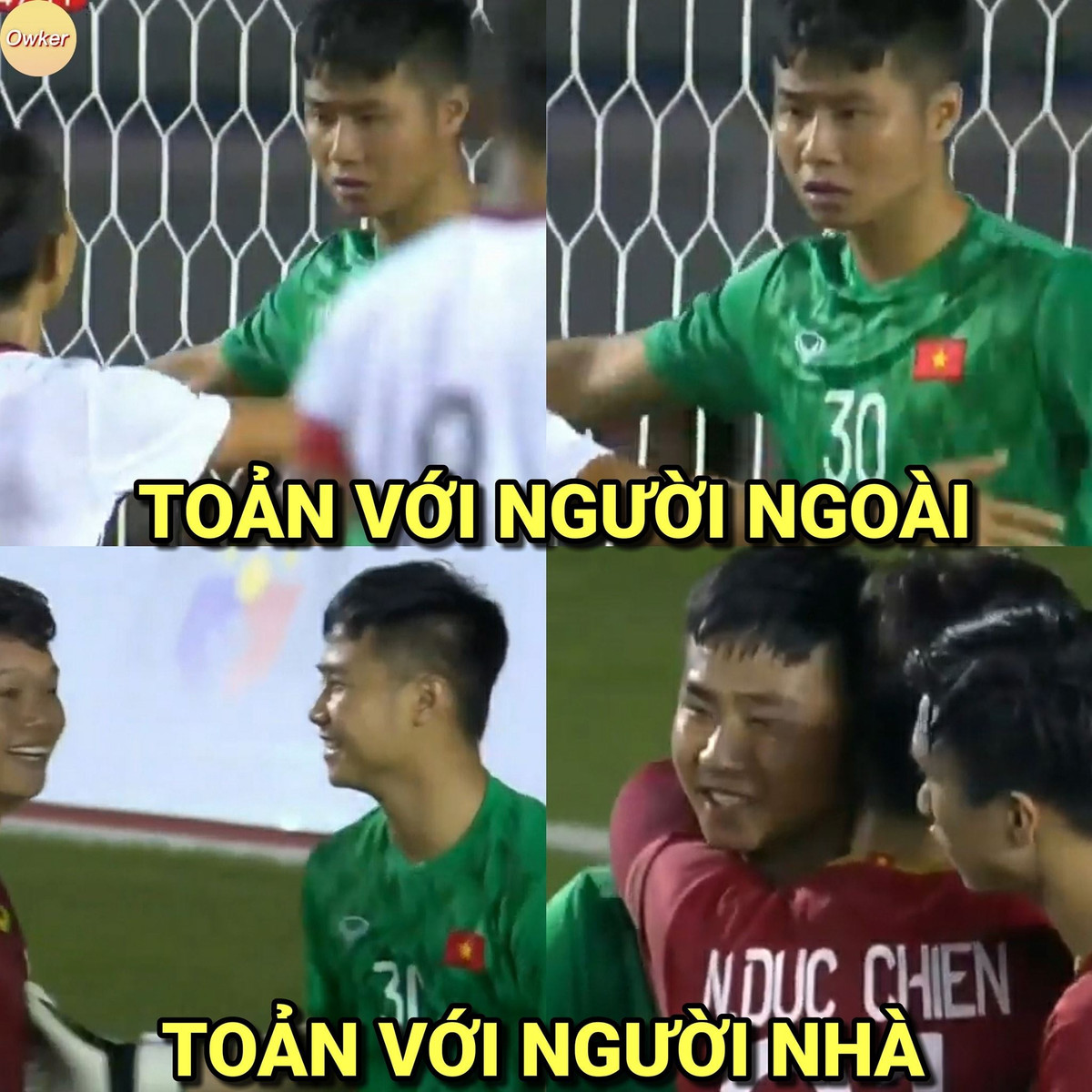 U22 Việt Nam có 2 chàng trai sinh năm 1999 là Văn Toản và Văn Hậu cùng gắt như nhau.