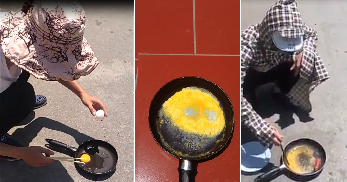 Mùa hè được dân mạng coi là "đại hội rán trứng" phong cách tiết kiệm gas.