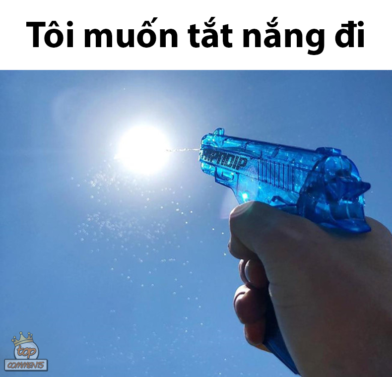 Sáng tinh mơ đã nắng nóng chói chang khiến ai nấy đều muốn "tắt nắng đi". Cứ tình hình thế này thì không biết phải làm thế nào mới vượt qua được mùa hè.