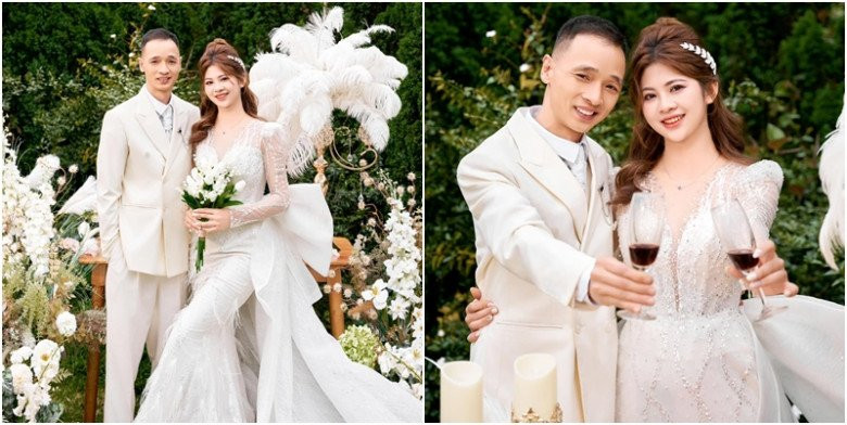 "Mặc dù chênh nhau những 20 tuổi nhưng tính cách của anh Thanh rất trẻ trung nên cả hai rất hợp tính nhau, 3 năm từ yêu đến cưới cả hai chưa bao giờ cãi nhau" - cô dâu Thùy Dung tâm sự.