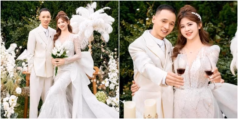 "Mặc dù chênh nhau những 20 tuổi nhưng tính cách của anh Thanh rất trẻ trung nên cả hai rất hợp tính nhau, 3 năm từ yêu đến cưới cả hai chưa bao giờ cãi nhau" - cô dâu Thùy Dung tâm sự.