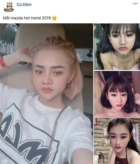 "Môi mazda" là một biến thể của môi trái tim nhưng có độ cong hơn rất nhiều. Các chị em cho rằng đôi môi này cực kỳ quyến rũ, lả lơi nhưng đa số cánh đàn ông lại không hề thấy vậy.