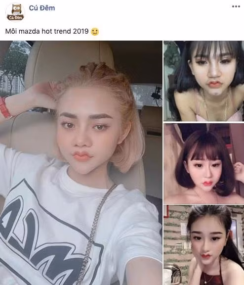 "Môi mazda" là một biến thể của môi trái tim nhưng có độ cong hơn rất nhiều. Các chị em cho rằng đôi môi này cực kỳ quyến rũ, lả lơi nhưng đa số cánh đàn ông lại không hề thấy vậy.