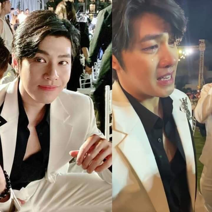 Đám cưới bạn thân, Noo nức nở khóc chúc Đông Nhi hạnh phúc. Trông anh chàng nghẹn ngào phát thương.