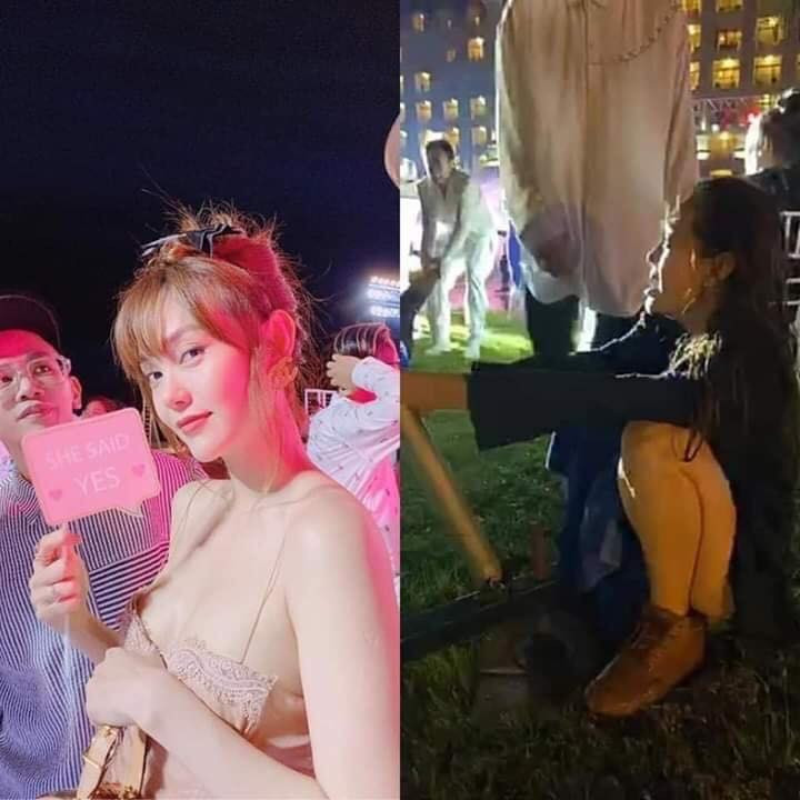 Sau khi bị ném xuống hồ, Minh Hằng mất luôn vẻ sang chảnh, yêu kiều khi dự lễ. Cô nàng còn phải tranh thủ phơi giày để có thể di chuyển ra sân bay. Tuy nhiên, nạn nhân xấu số ngày hôm qua phải kể tới Phạm Quỳnh Anh, sau những màn lăn lộn dưới nước, bà mẹ hai con hỏng luôn chiếc điện thoại 20 triệu.