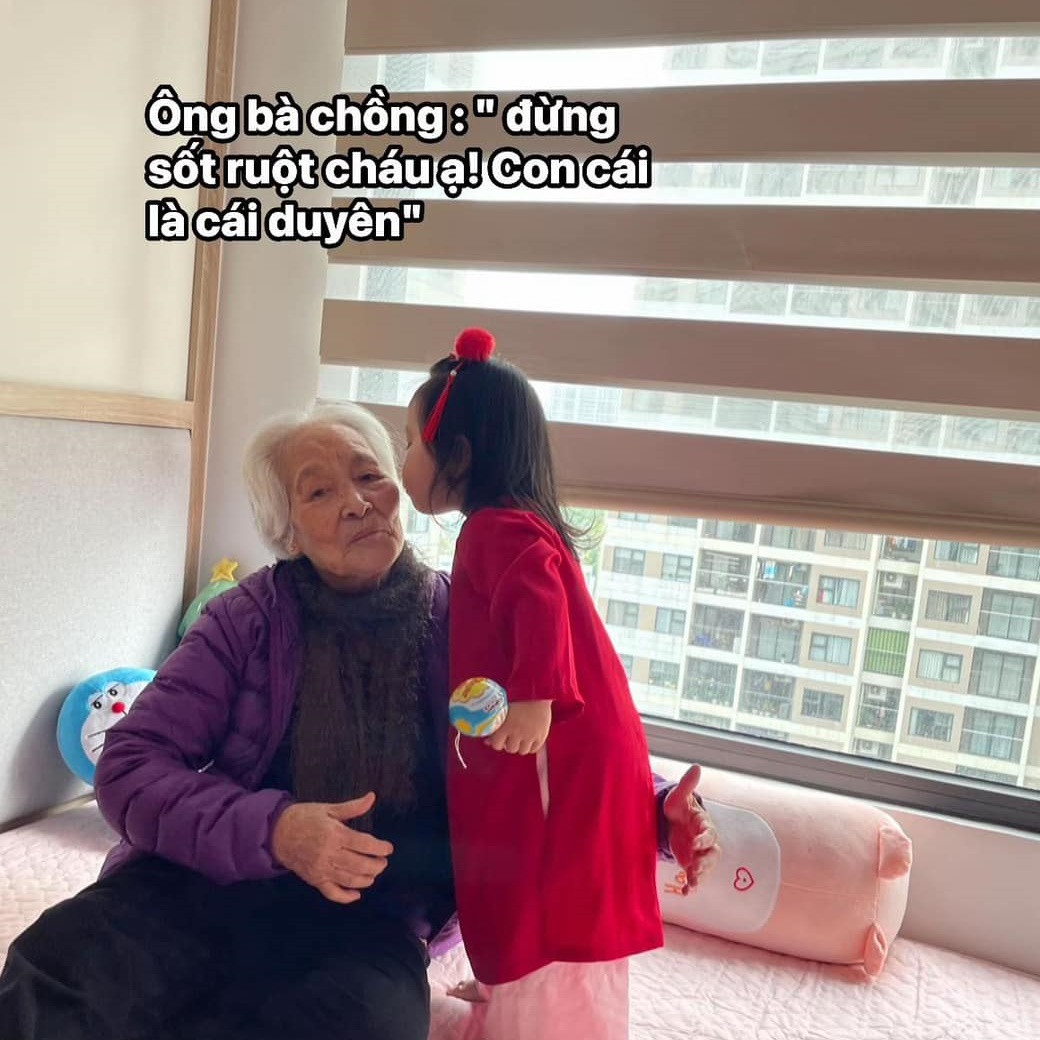 Ông bà chồng cũng là nguồn động viên to lớn.