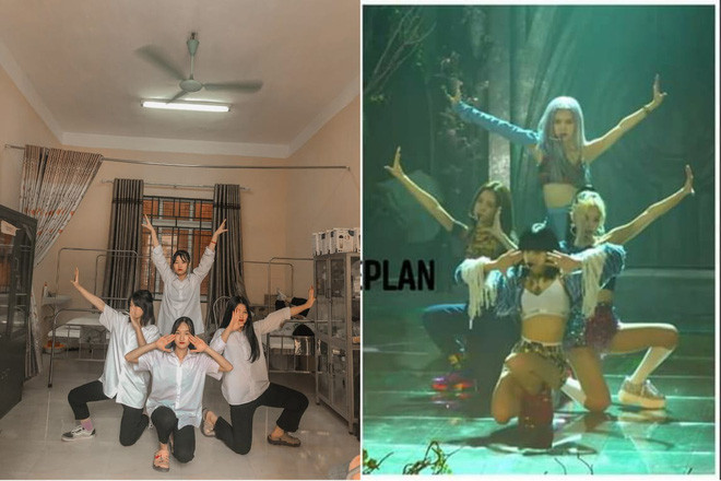 Nhóm bạn là những fangirl đích thực của Blackpink khi nhanh chóng nảy ra ý tướng cosplay y hệt như vậy.