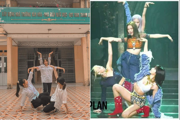 Được biết, bốn cô bạn này là học sinh lớp 10 trường THPT Hồng Thái, Đan Phượng, Hà Nội.