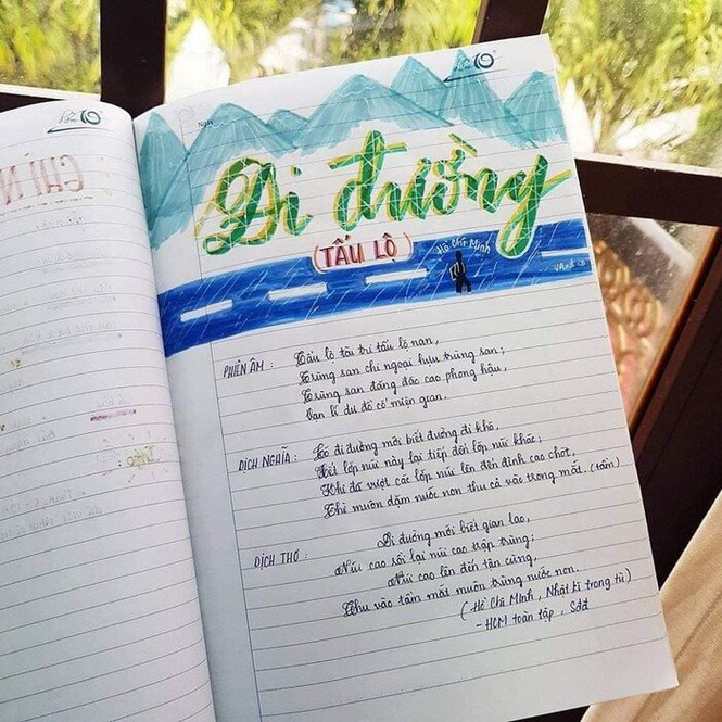 “Đẹp quá, nhìn mà thấy mê, chả bù với mình”, “Kiểu này mà lên trả bài giáo viên không cho điểm cao mới lạ” - dân mạng bình luận.