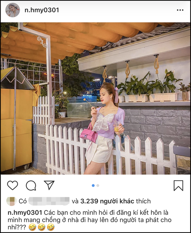 Huyền My chưa từng thể hiện thái độ tiêu cực hay tâm trạng xuống dốc kể từ sau khi thông tin Quang Hải và Nhật Lê tái hợp. Thay vào đó luôn là những dòng trạng thái lạc quan, yêu đời.