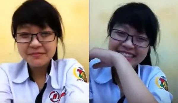 Ảnh từ thời học sinh của Trâm Anh. Có thể thấy nét cô nàng đã có sẵn nhưng không được sắc sảo như bây giờ.