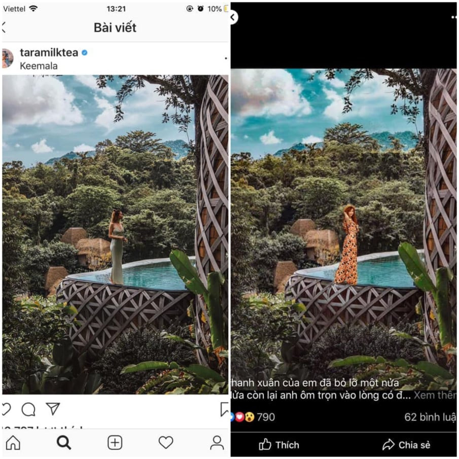 Thậm chí CĐM còn chỉ ra được những dấu vết cắt ghép, bóp méo ảnh hậu photoshop trong những tấm hình của Mina Phạm.