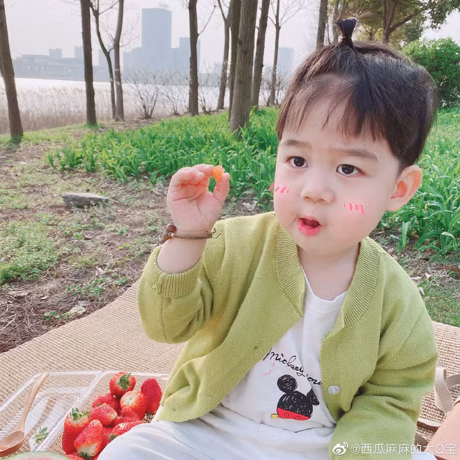 Nếu xét ra thì nét của cậu bé không phải quá hoàn hảo, chiếc mũi không cao thế nhưng suy cho cùng, trẻ con chỉ cần mập mạp, trắng trẻo một chút là đã khiến ai cũng phải cưng nựng.