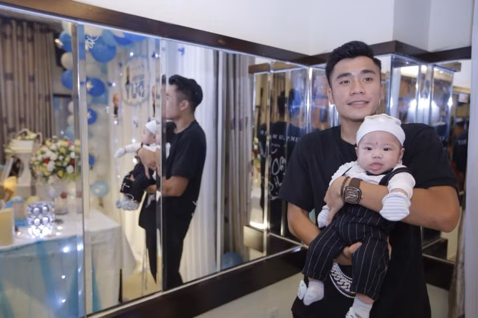 Được biết, con trai Tiến Dụng có tên là Bùi Tiến Duy, tên ở nhà là Nhím.