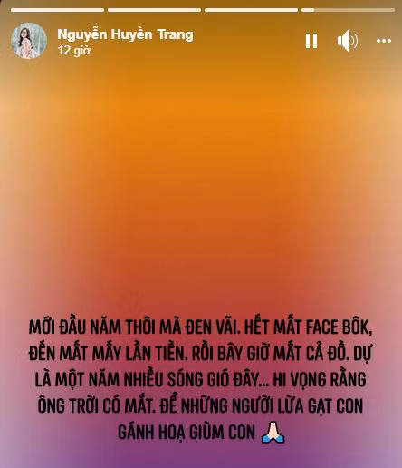 Đầu năm Canh Tý 2020, bạn gái Trọng Đại cho biết liên tục gánh hạn khi mất Facebook, mất tiền, mất đồ. Giờ lại thêm chuyện nhiều chuyện nữa khiến cô nàng vô cùng mệt mỏi.